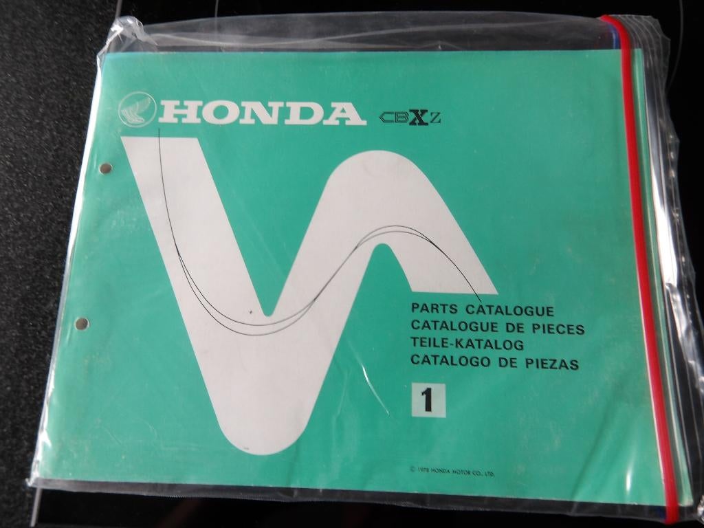 onderdelenboek HONDA CBX Z 1978, Motoren, Verzenden, Honda