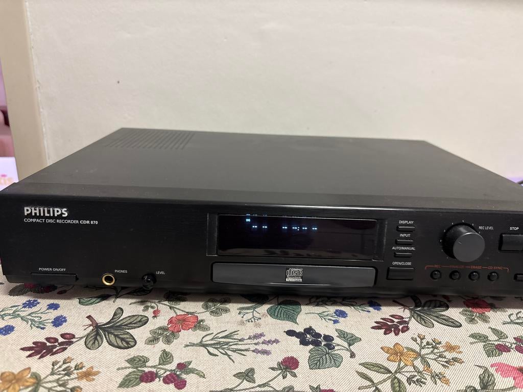 Philips Compact Disc Recorder CDR 870 - CD-brander, Audio, Tv en Foto, Cd-spelers, Gebruikt, Philips, Ophalen