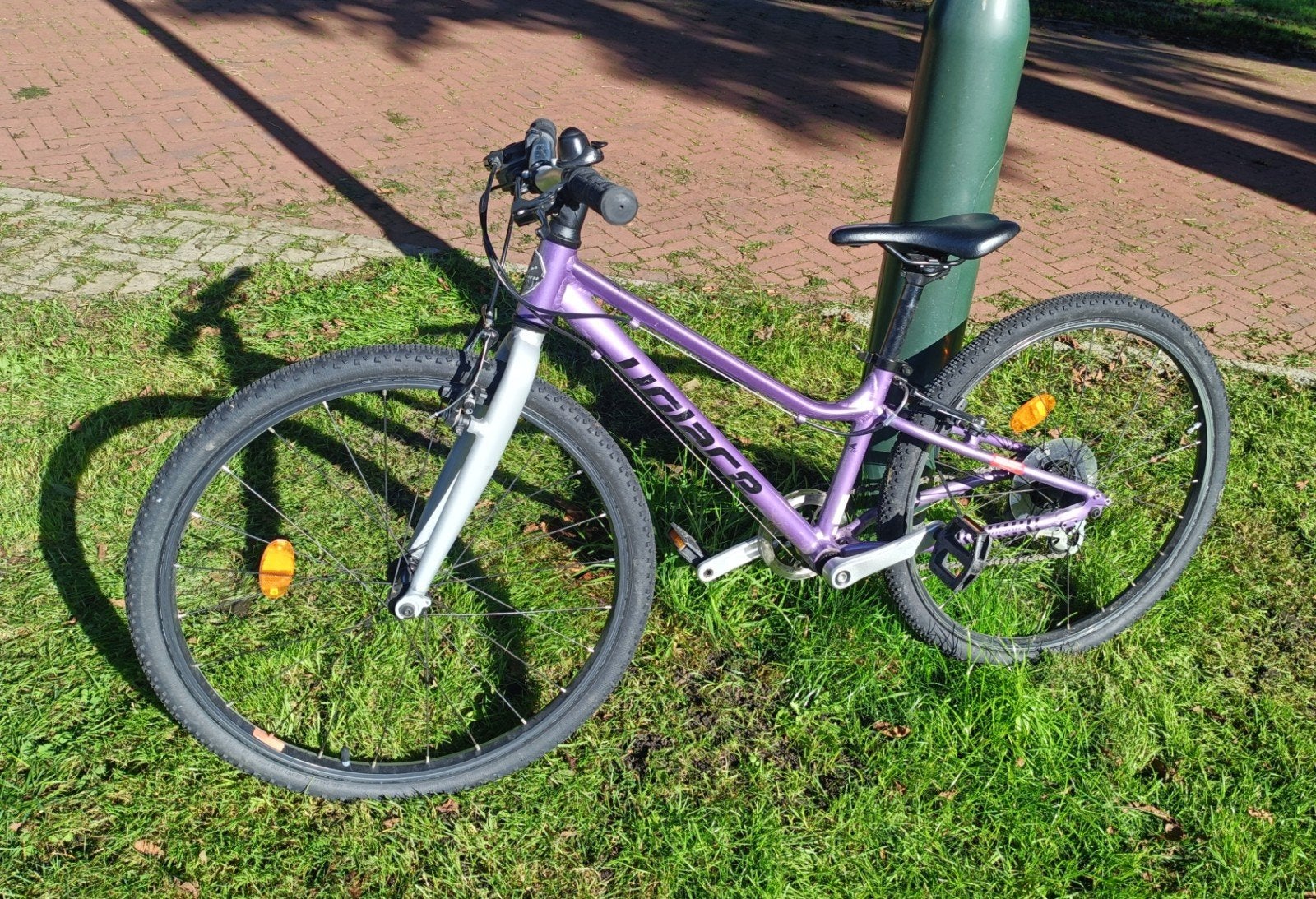 kindermountainbike 24 inch paars met versnellingen, Fietsen en Brommers, Ophalen, Velgrem, Versnellingen, Volare Dynamic