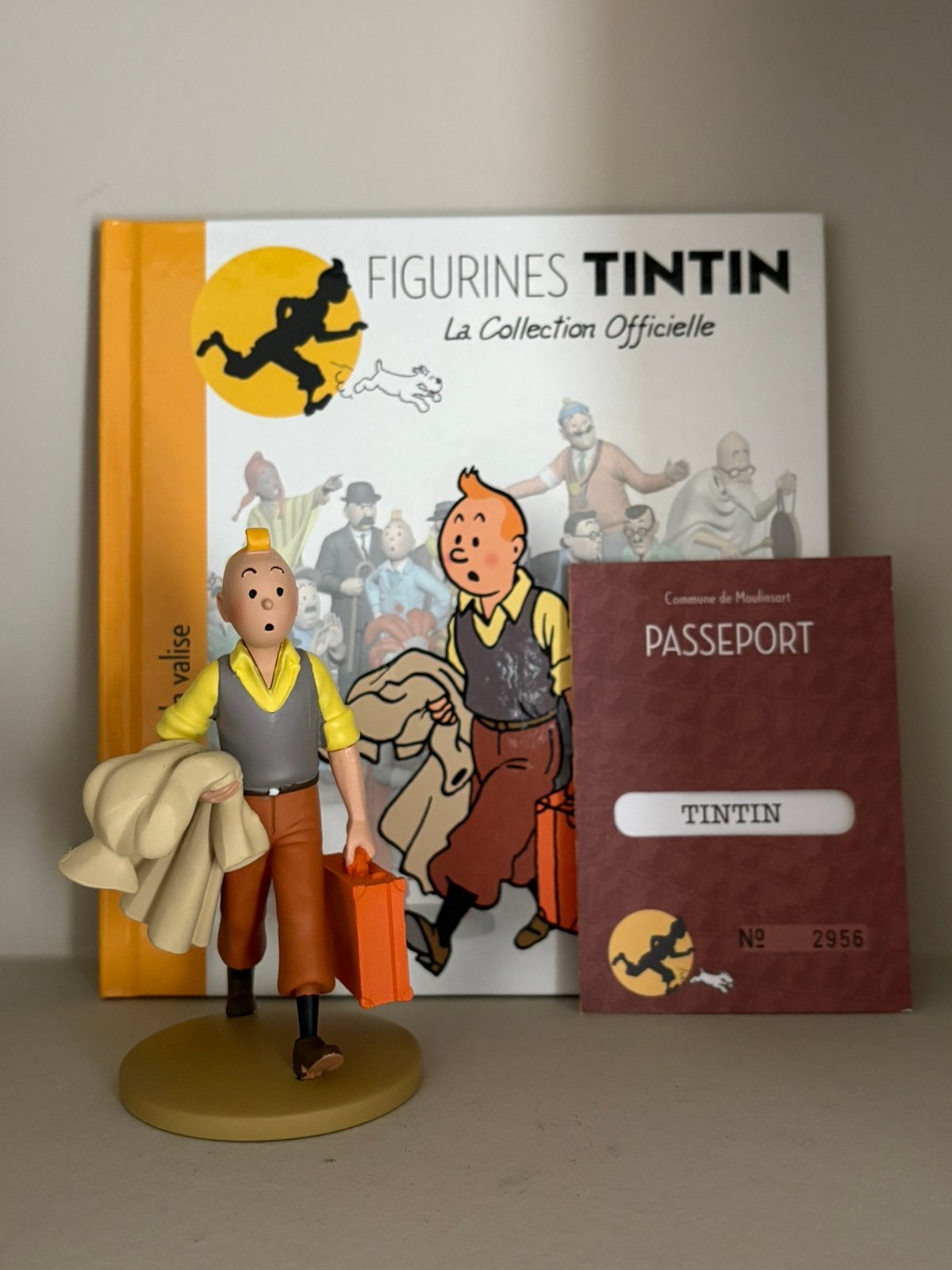 Kuifje/Tintin beeld Kuifje Koffer Moulinsart, Ophalen of Verzenden, Kuifje, Zo goed als nieuw, Beeldje of Figuurtje