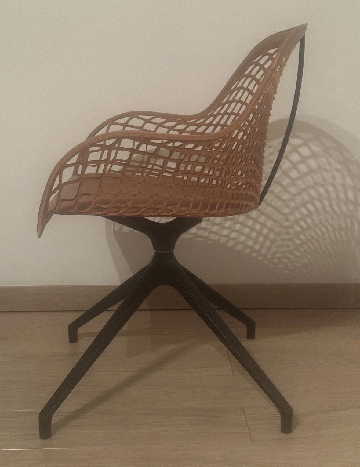 4x Midj - Guapa Dining Chair, Ophalen, Bruin, Leer, Zo goed als nieuw