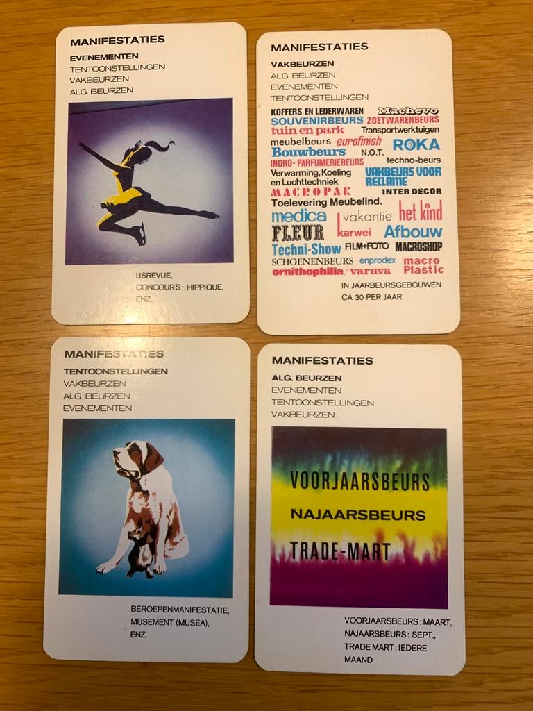 Vintage Jaarbeurs Utrecht Kwartetspel - Compleet, Ophalen of Verzenden, Zo goed als nieuw, Kwartet(ten)