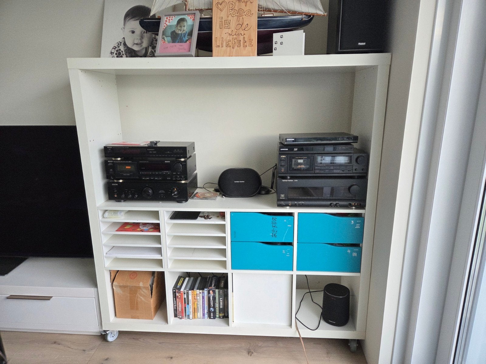 IKEA KALLAX Kast met opbergvakken en wieltjes, Huis en Inrichting, Ophalen