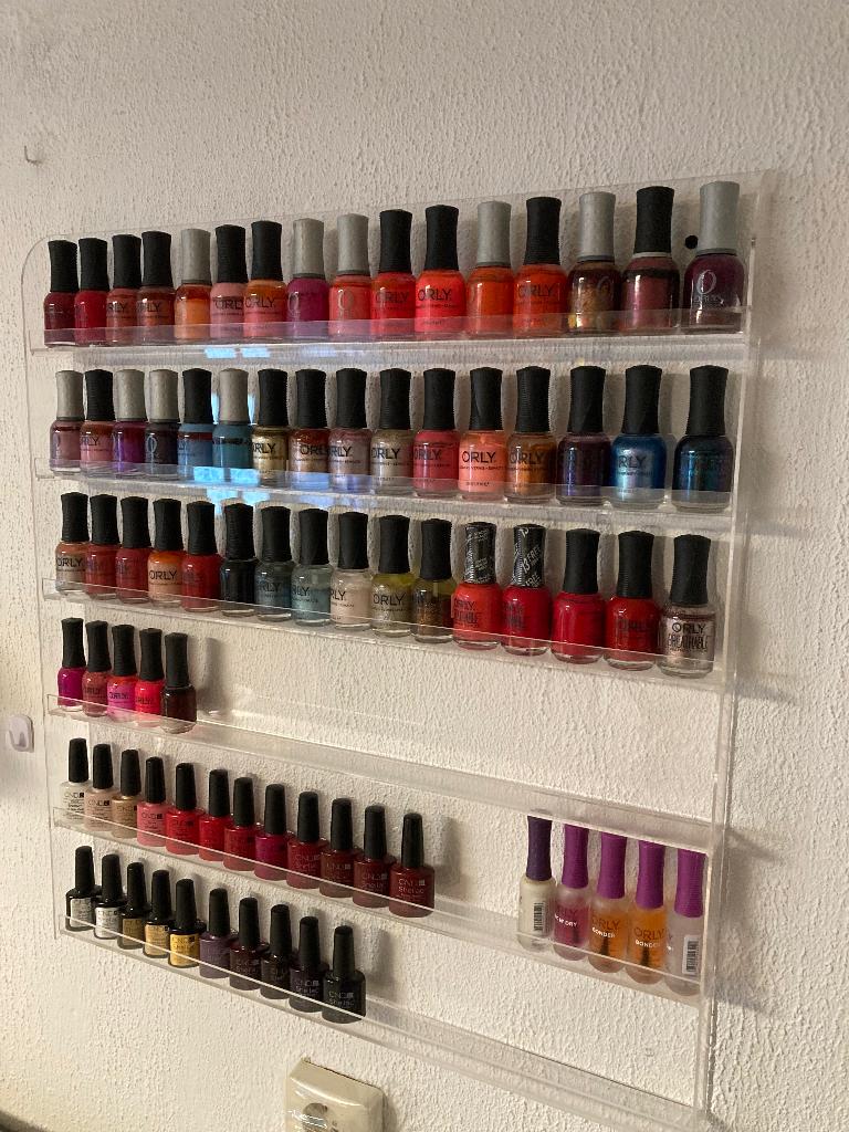 Plexiglas wanddisplay voor nagellak, Ophalen, Zo goed als nieuw, Handen en Nagels, Make-up