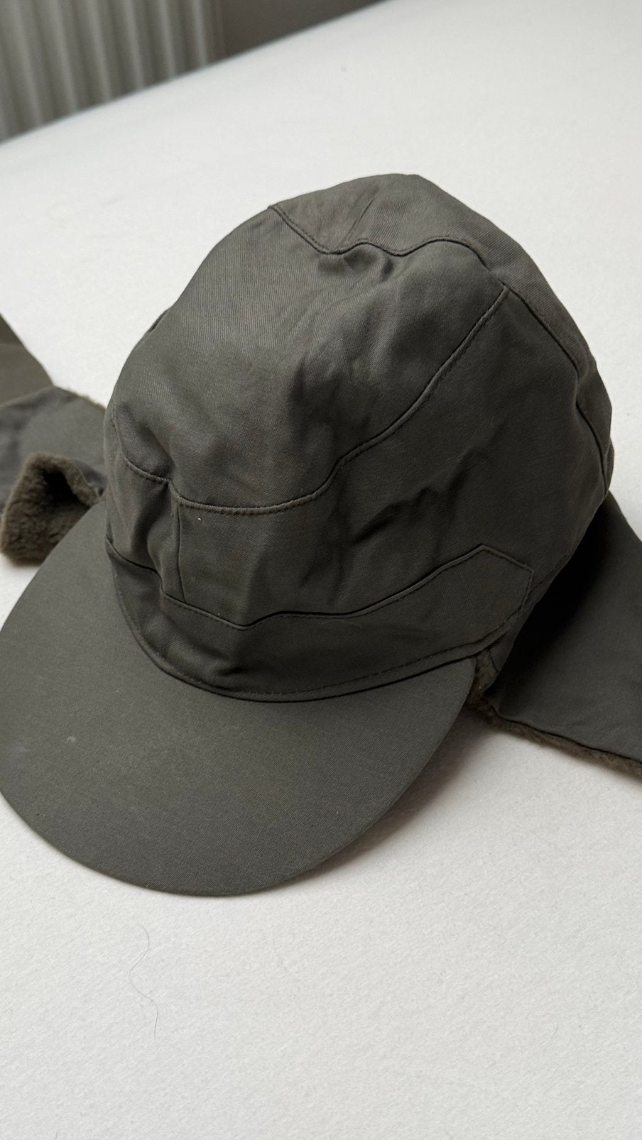 Vintage militaire winterpet maat 59, 1986, Kleding | Heren, Hoeden en Petten, Ophalen of Verzenden, Gedragen, Pet