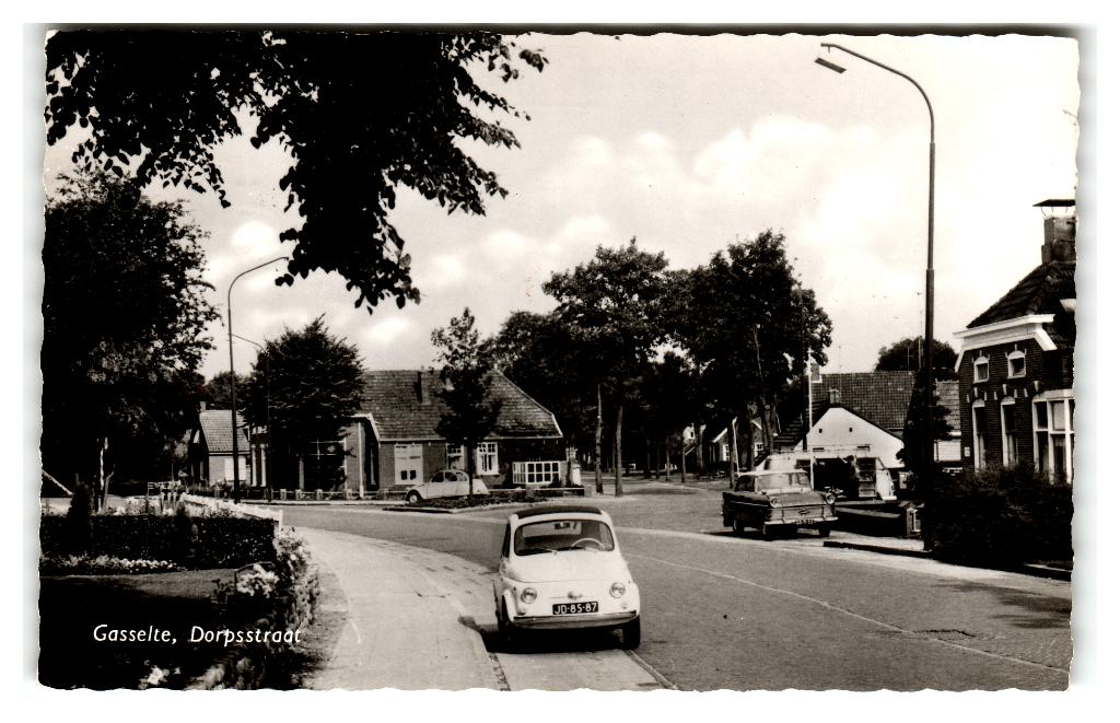 Gasselte, Dorpsstraat, Verzenden, 1960 tot 1980, Gelopen, Drenthe