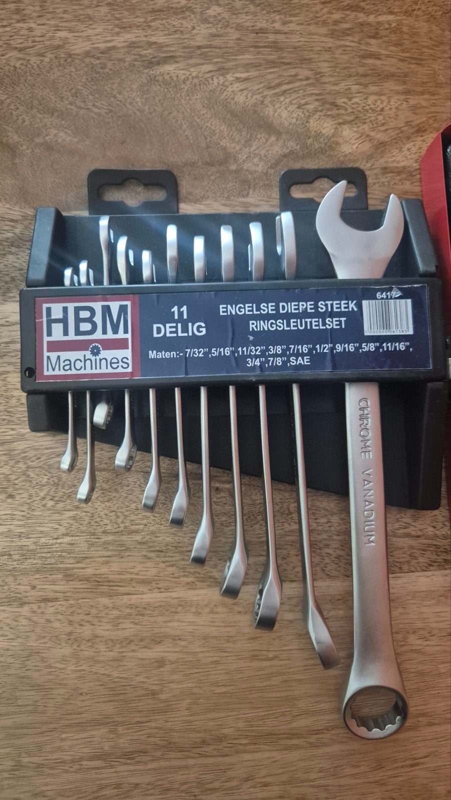 HBM Machines Engelse Diepe Steek Ringsleutelset & Bitset, Motoren, Verzenden