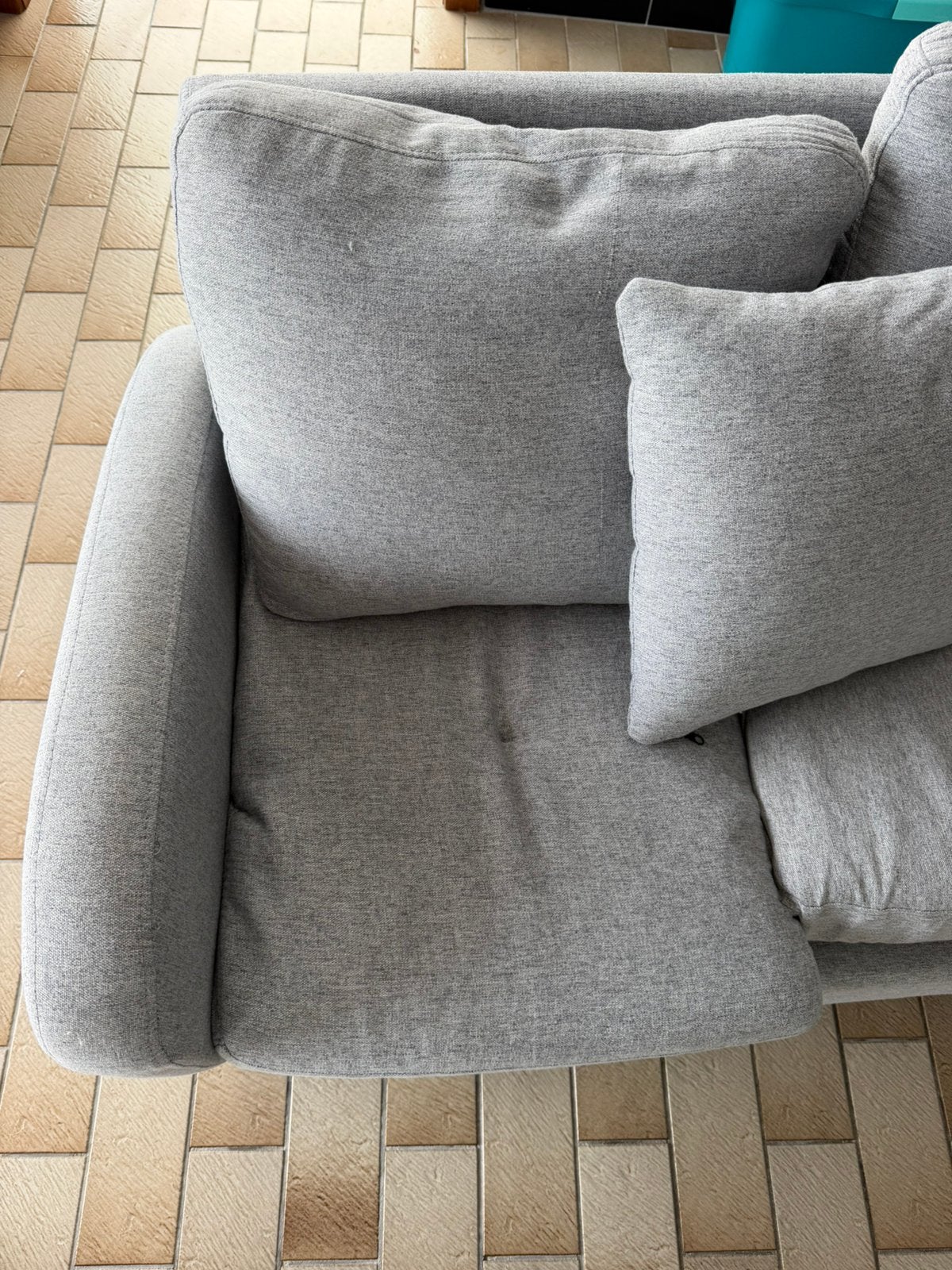 Zetel te koop, Ophalen, Tweepersoons, 75 tot 100 cm, Zo goed als nieuw