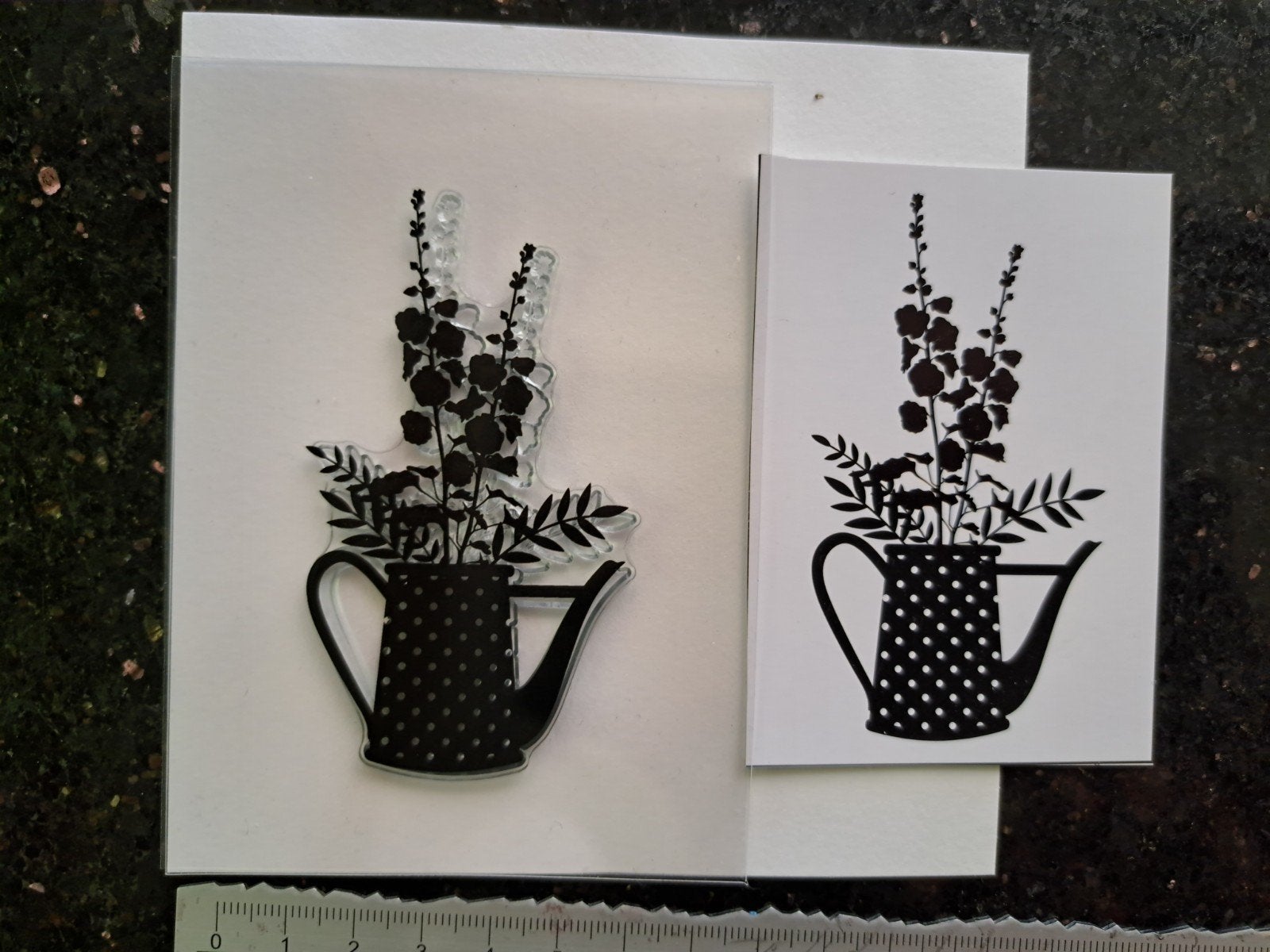 STUDIOLIGHT SILHOUET STEMPEL BLOEMPOT VAAS BLOEMEN KOFFIEPOT, Ophalen of Verzenden, Nieuw, Clearstamp