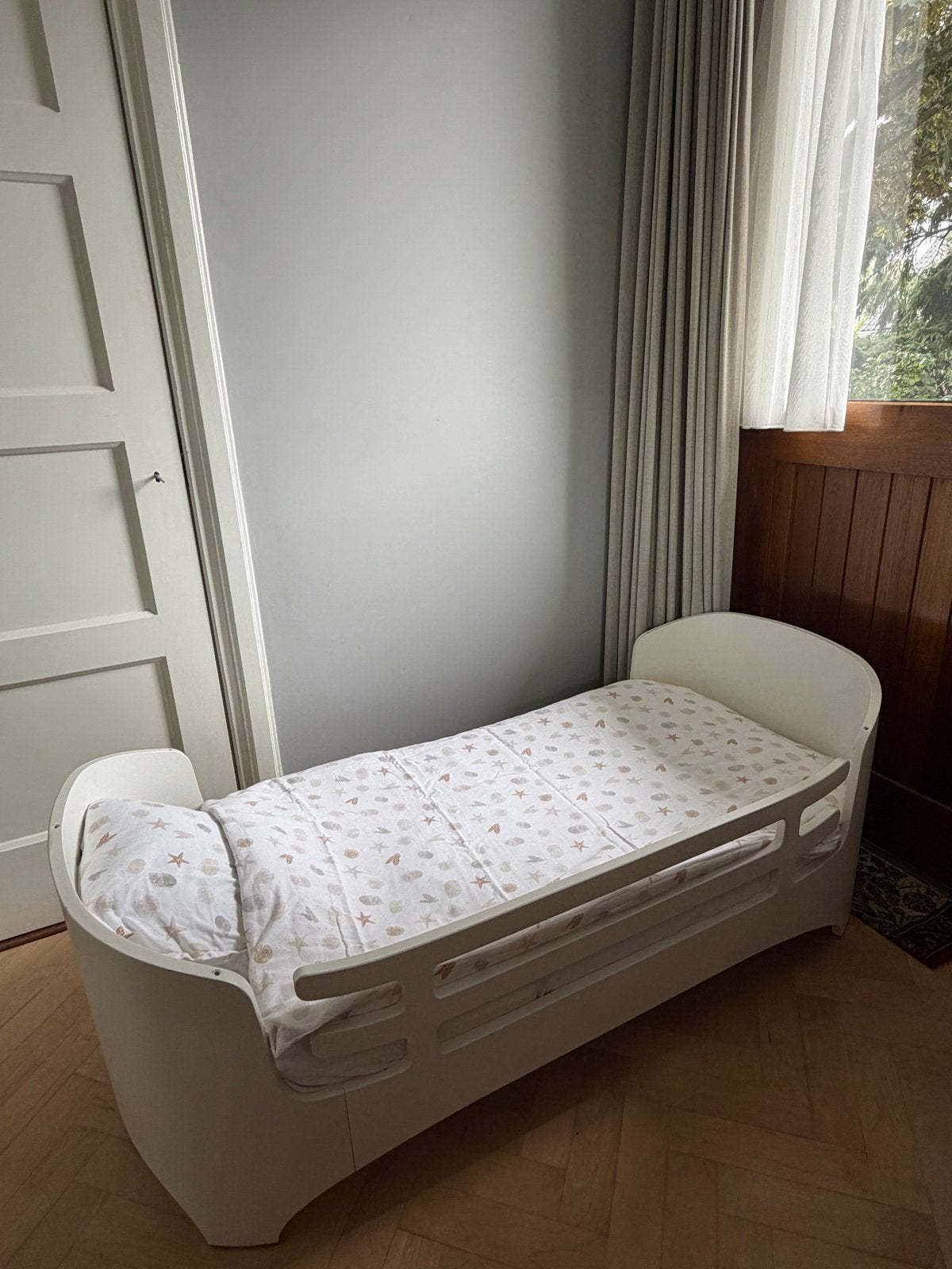 Leander meegroeibed met matras en toebehoren, Ophalen, Gebruikt, Ledikant