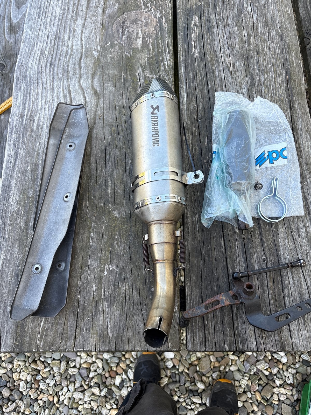 Uitlaat en schakelpedaal Kymco K-Pipe, diverse scooters/moto, Ophalen of Verzenden, Gebruikt