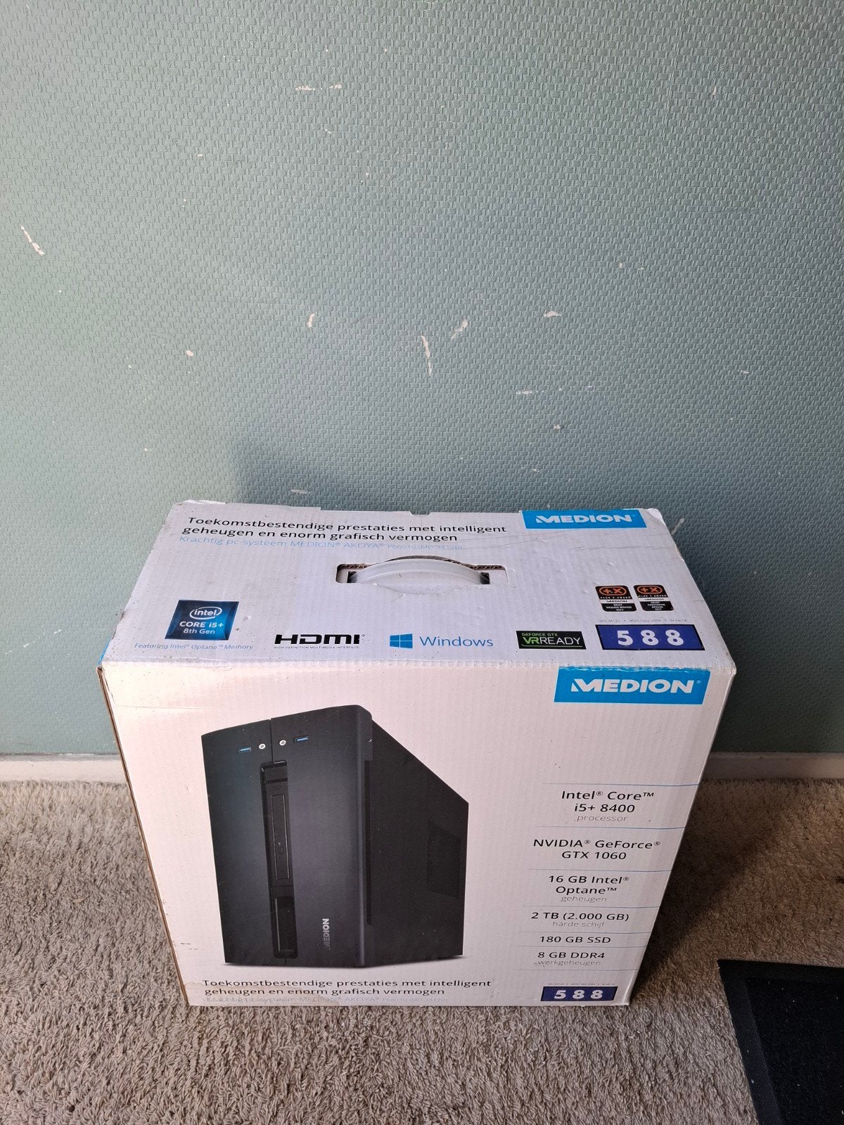 gloednieuwe medion game pc | i5 | gtx 1060 | 16 gb, Ophalen of Verzenden, Zo goed als nieuw, 3 tot 4 Ghz, HDD