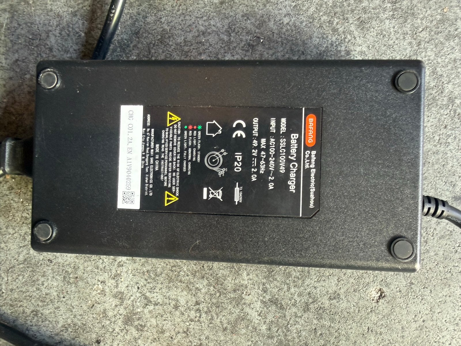Bafang E-bike Acculader SSLG100V4P 42V 2A, Gebruikt