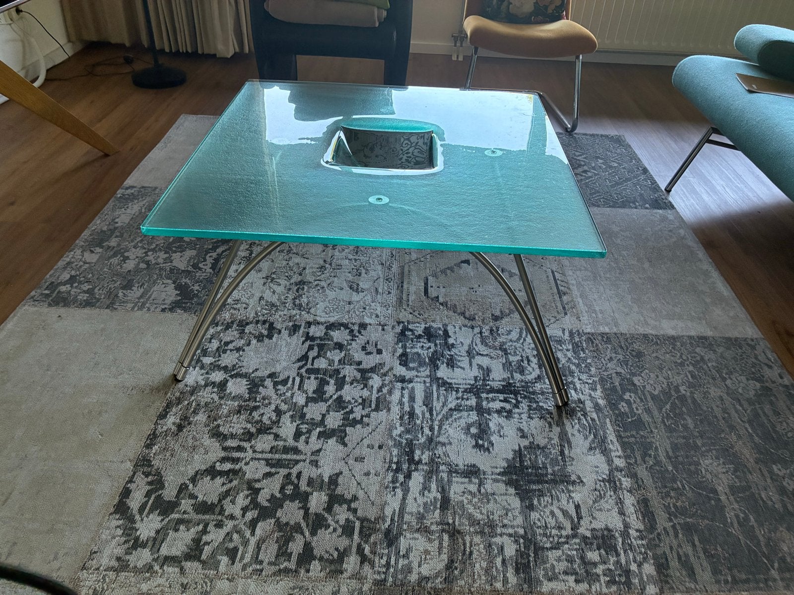 Metaform 90x90, Huis en Inrichting, Tafels | Salontafels, Ophalen, Gebruikt, 100 tot 150 cm, Vierkant