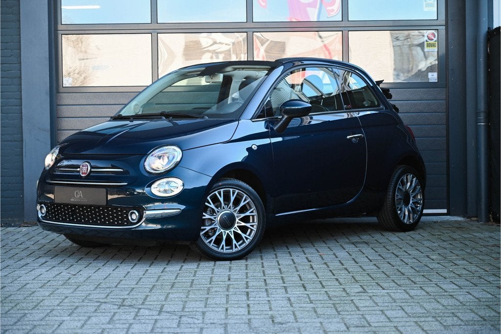 Fiat 500C 0.9 TwinAir Turbo Lounge (bj 2018), Auto's, Fiat, Gebruikt, Cabriolet, Leder en Stof, Origineel Nederlands