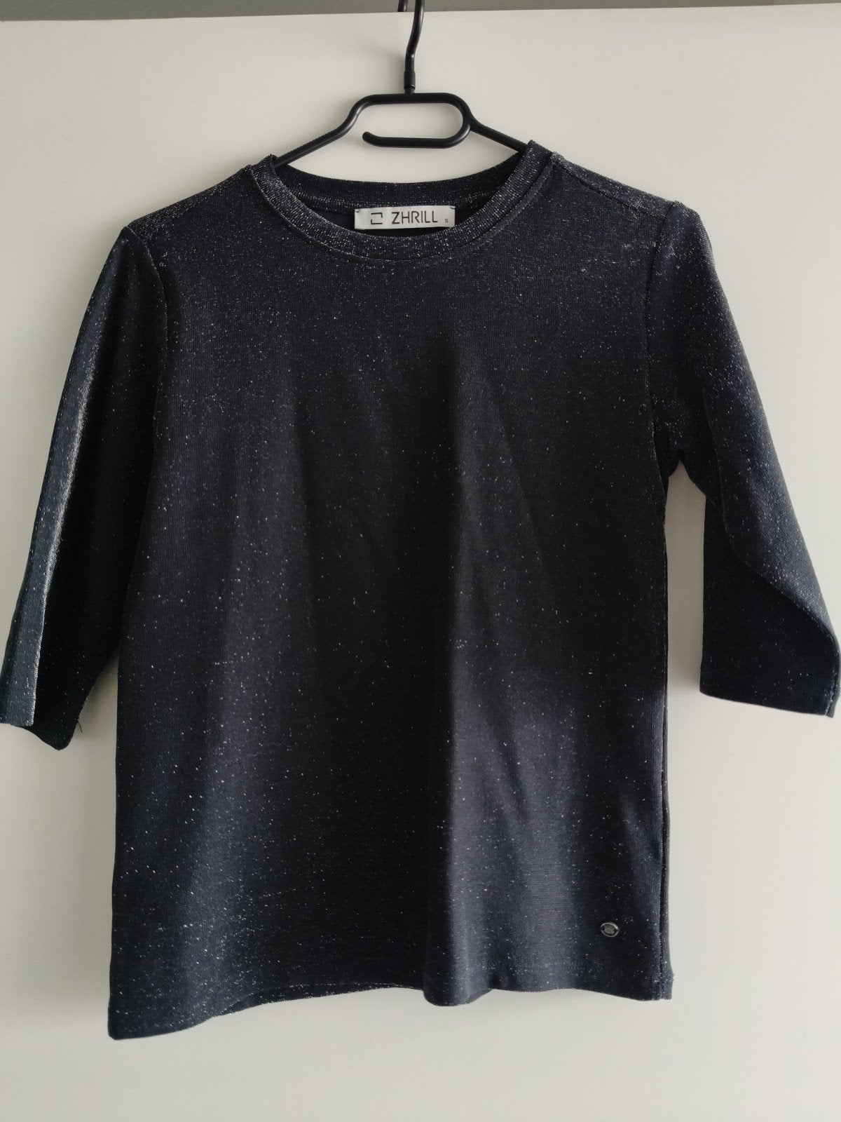 ZHRiLL top met 3/4 mouwen en glitterdetails, Verzenden, Zo goed als nieuw, Korte mouw, Maat 36 (S)