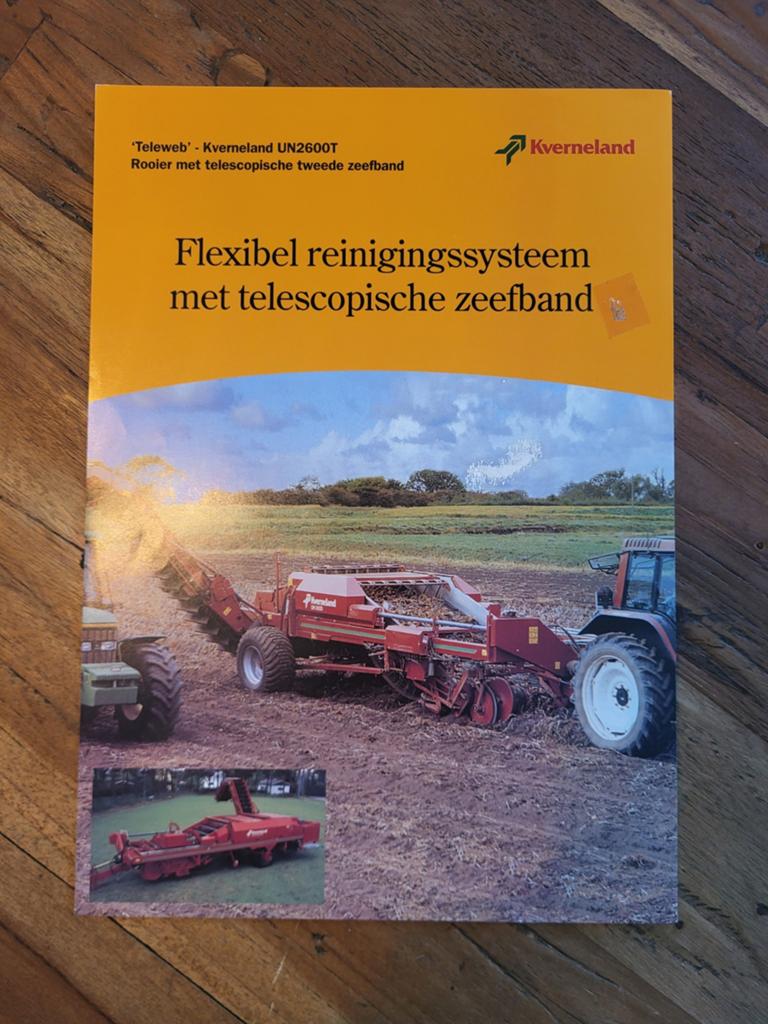 tractor folder Kverneland UN2600T, Boeken, Catalogussen en Folders, Ophalen of Verzenden, Zo goed als nieuw, Folder