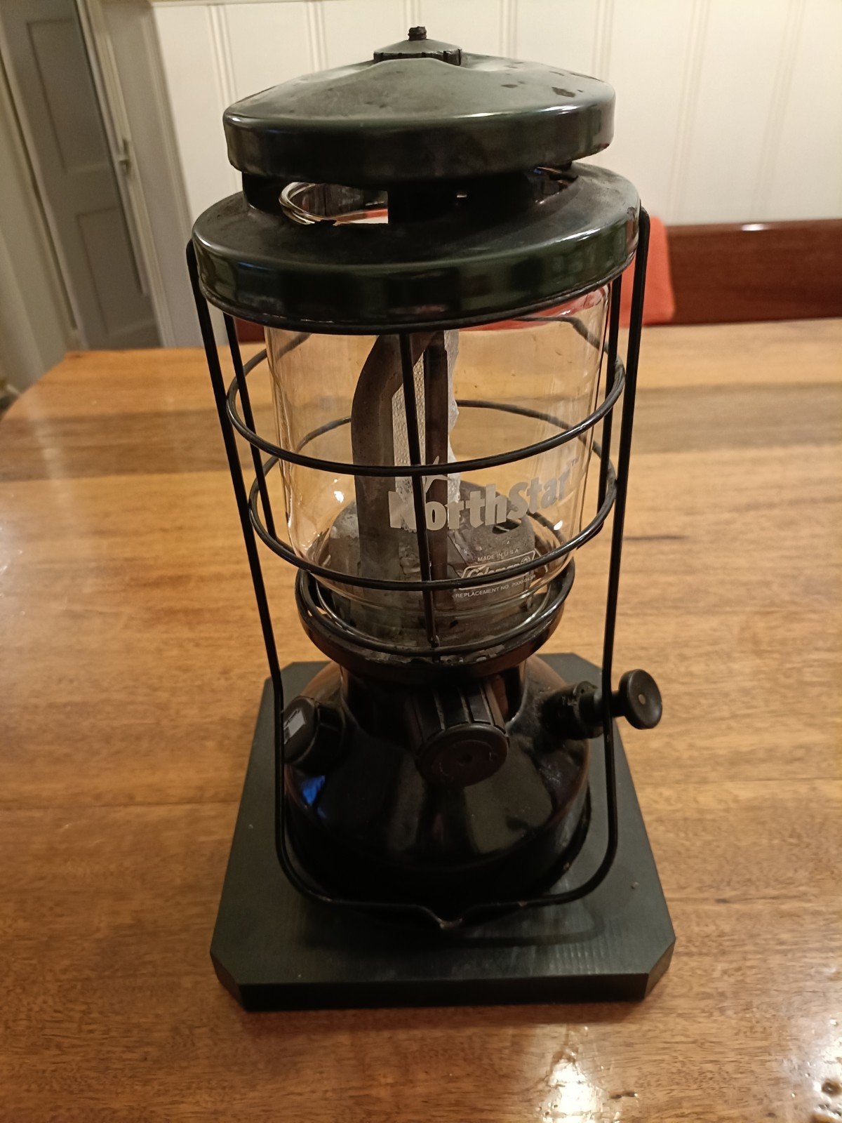 Coleman Northstar benzinelamp met piëzo-ontsteking, Ophalen, Gebruikt