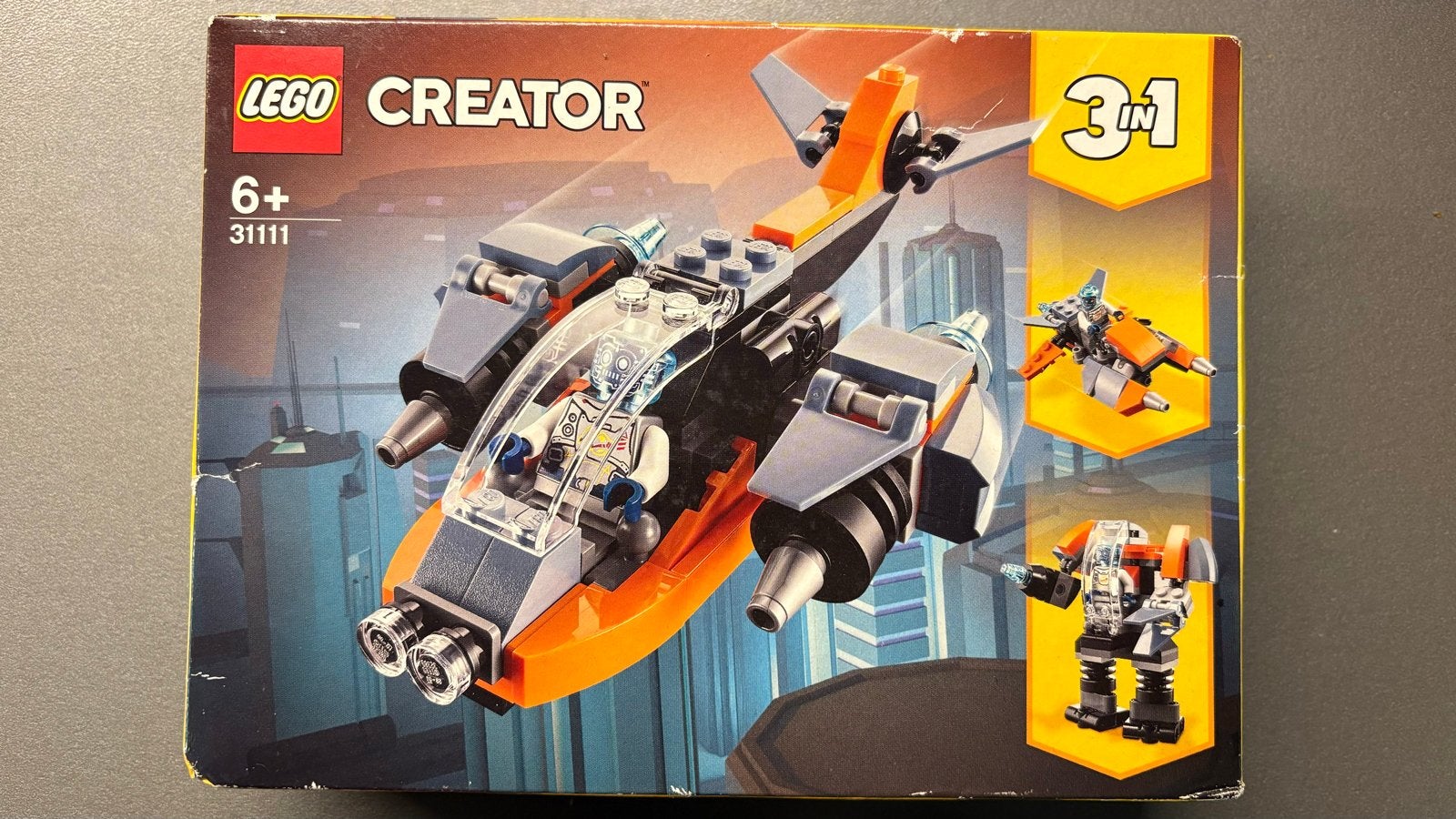 LEGO Creator 31111 Cyber Drone 3-in-1 set, Lego, Nieuw, Ophalen of Verzenden, Inclusief doos
