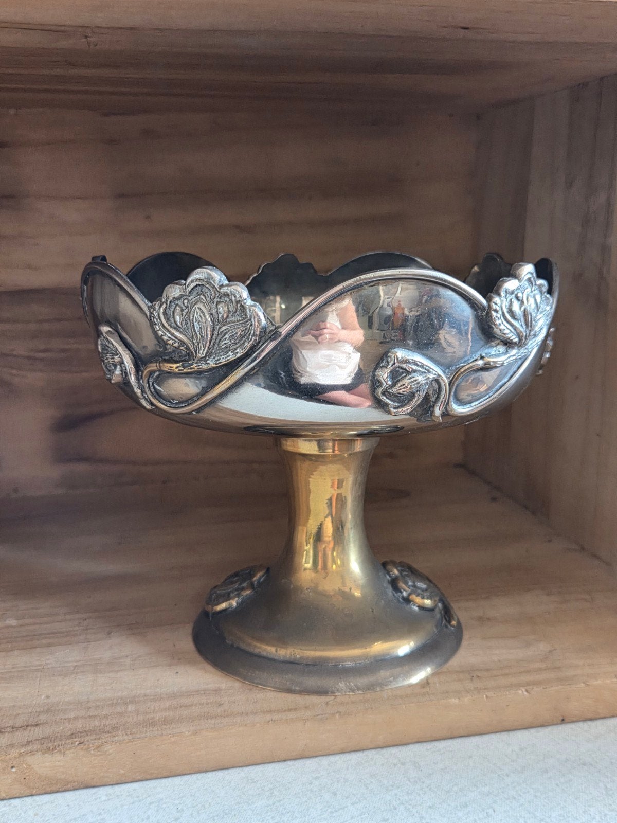 Antieke Art Nouveau Fruitschaal - Verzilverd, Ophalen of Verzenden