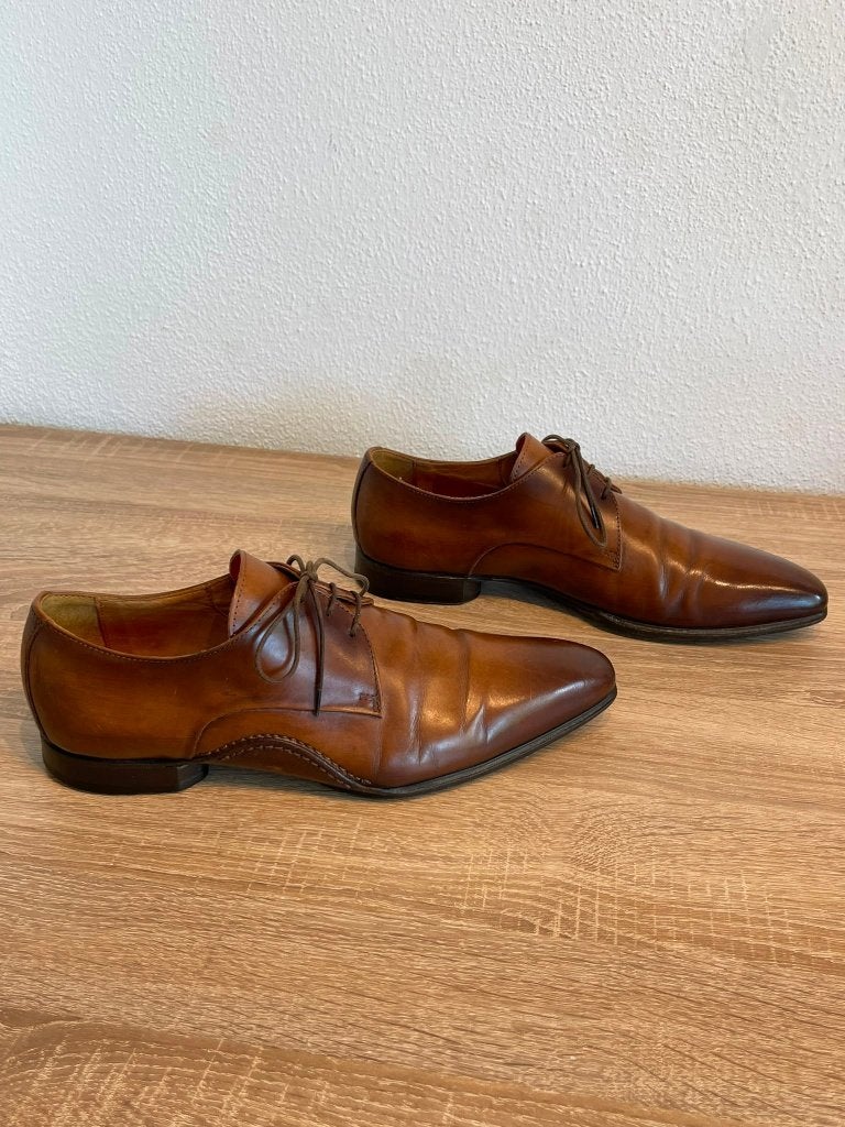 Giorgio 1958 Platinum Italiaanse Leren Heren, Mt 41, Cognac, Giorgio, Bruin, Giorgio, Ophalen of Verzenden
