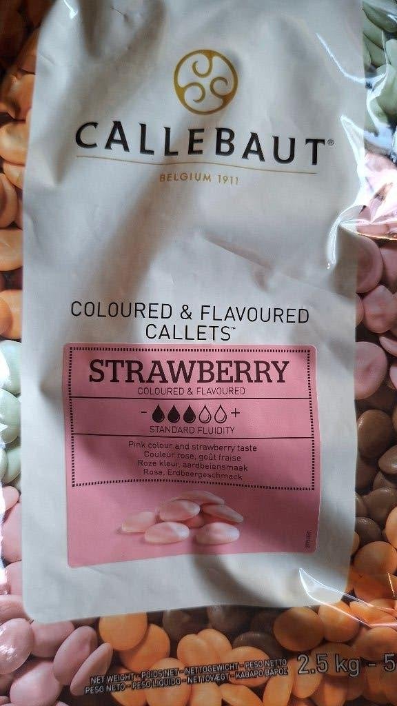 10 zakken Callebaut Chocolade Strawberry en Caramel, Ophalen of Verzenden