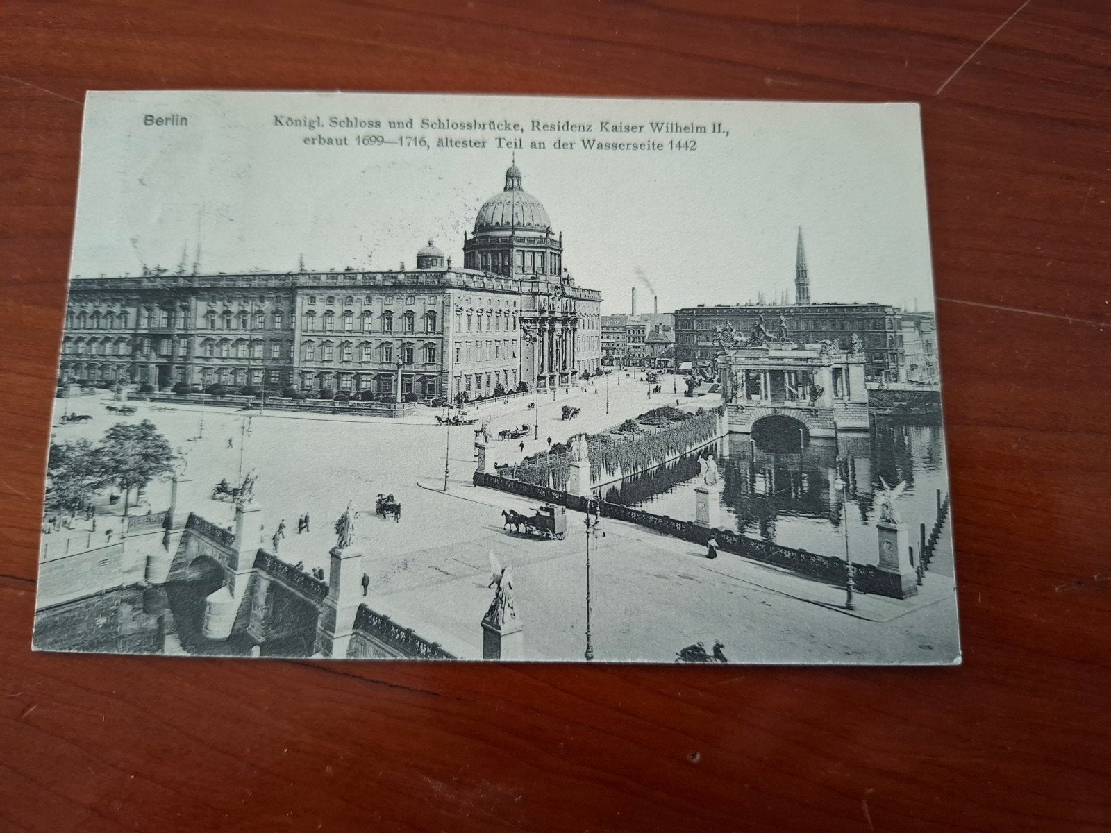 Ansichtkaart Berlijn: Koninklijk Paleis en Paleisbrug (1911), Ophalen of Verzenden, Voor 1920, Gelopen, Duitsland