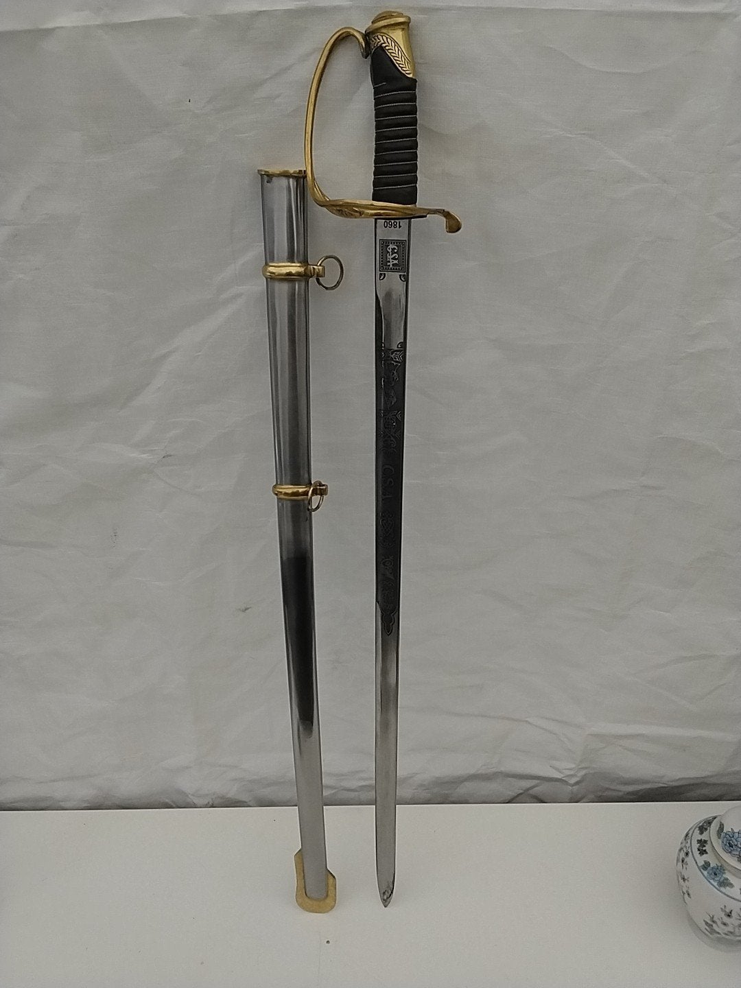 Decoratieve Sabel met Schede - 92 cm, Verzamelen, Ophalen of Verzenden, Overige soorten, Overige gebieden, Zwaard of Sabel