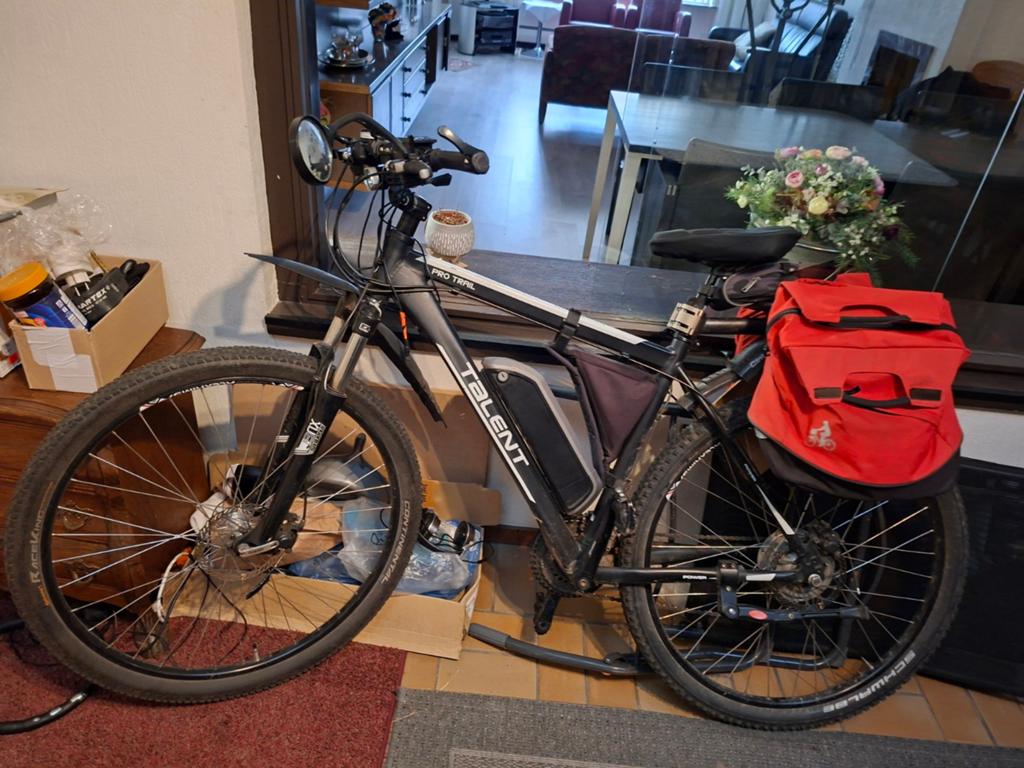 Talent E-Bike Mountainbike met zijtassen, Fietsen en Brommers, Elektrische fietsen, Overige merken, Gebruikt, Ophalen of Verzenden