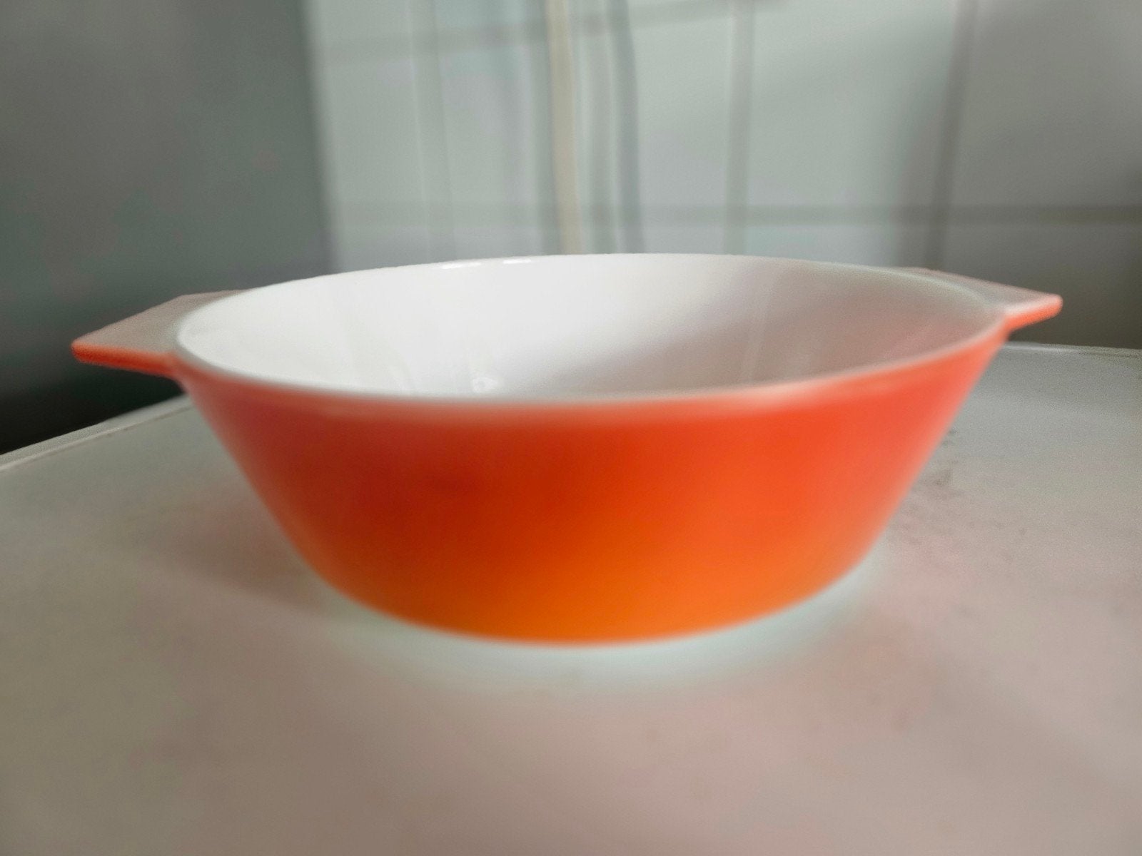 Vintage Pyrex schaal - Oranje, Ophalen of Verzenden