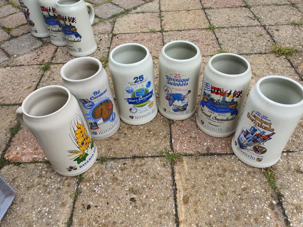 28 Bavaria jubileum pullen - Bierpullen verzameling, Ophalen of Verzenden, Zo goed als nieuw