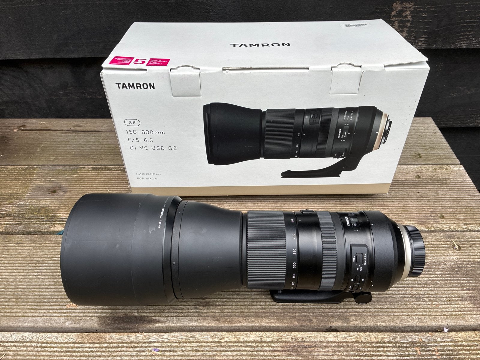 Tamron SP 150-600mm F/5-6.3 Di VC USD G2 voor Nikon, Ophalen, Autofocus, Telelens, Zo goed als nieuw