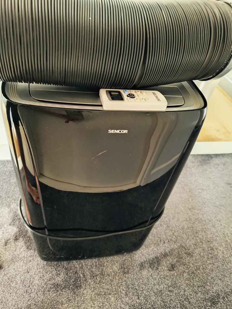 Sencor MT9020 Mobiele Airco Zwart - Koel tot 75m³, Witgoed en Apparatuur, Airco's, Ophalen, Gebruikt, Timer, Koelen en Ontvochtigen