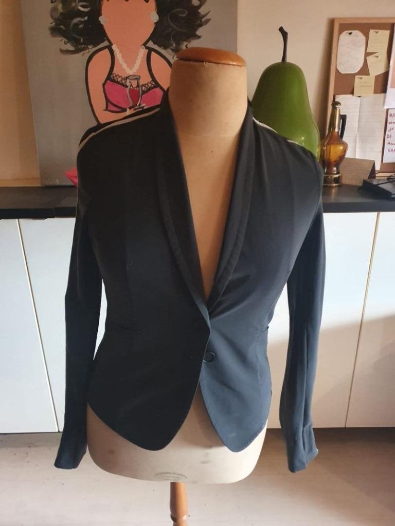Zgan! Grijs travelstof jasje van Penn & Ink maat 42!, Penn & Ink, Verzenden, Maat 42/44 (L), Zo goed als nieuw