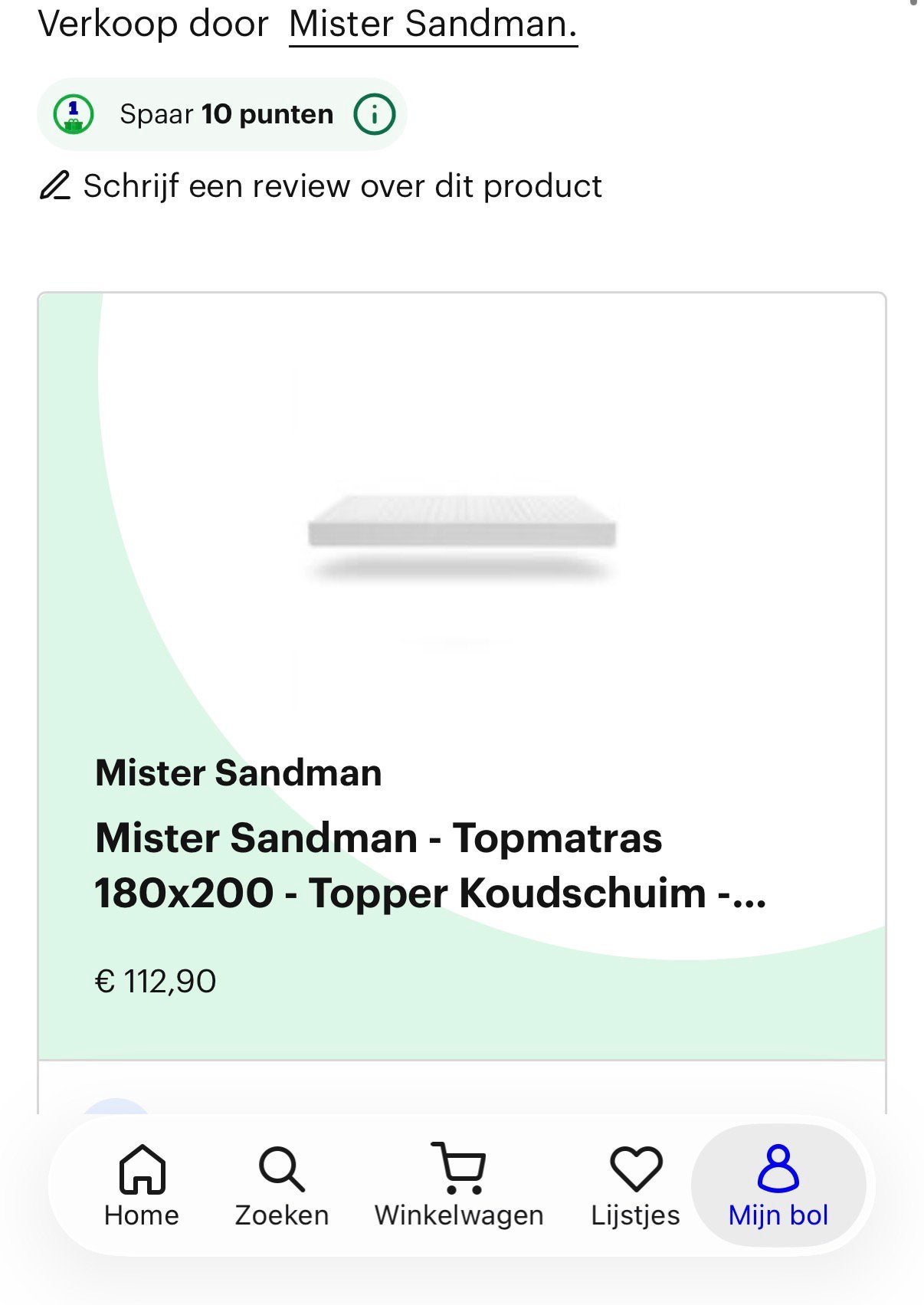 Nieuwe matras topper 180x200, Ophalen of Verzenden, Matras, 180 cm, 200 cm