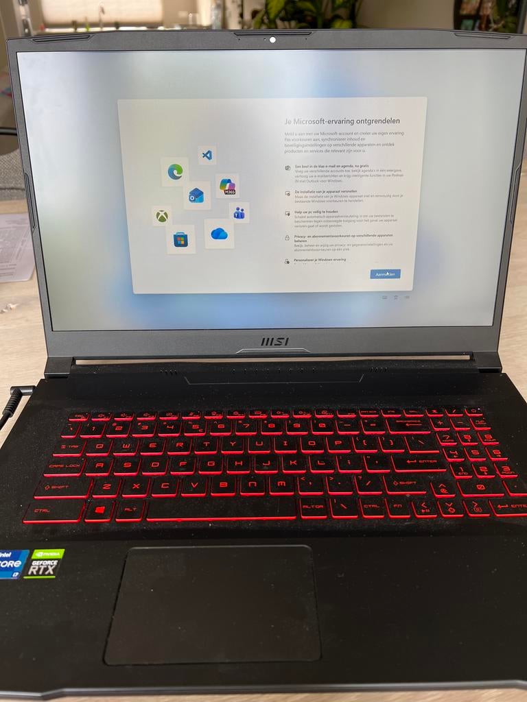 MSI Katana GF76 Gaming Laptop, Met videokaart, 2 tot 3 Ghz, Qwerty, Ophalen of Verzenden