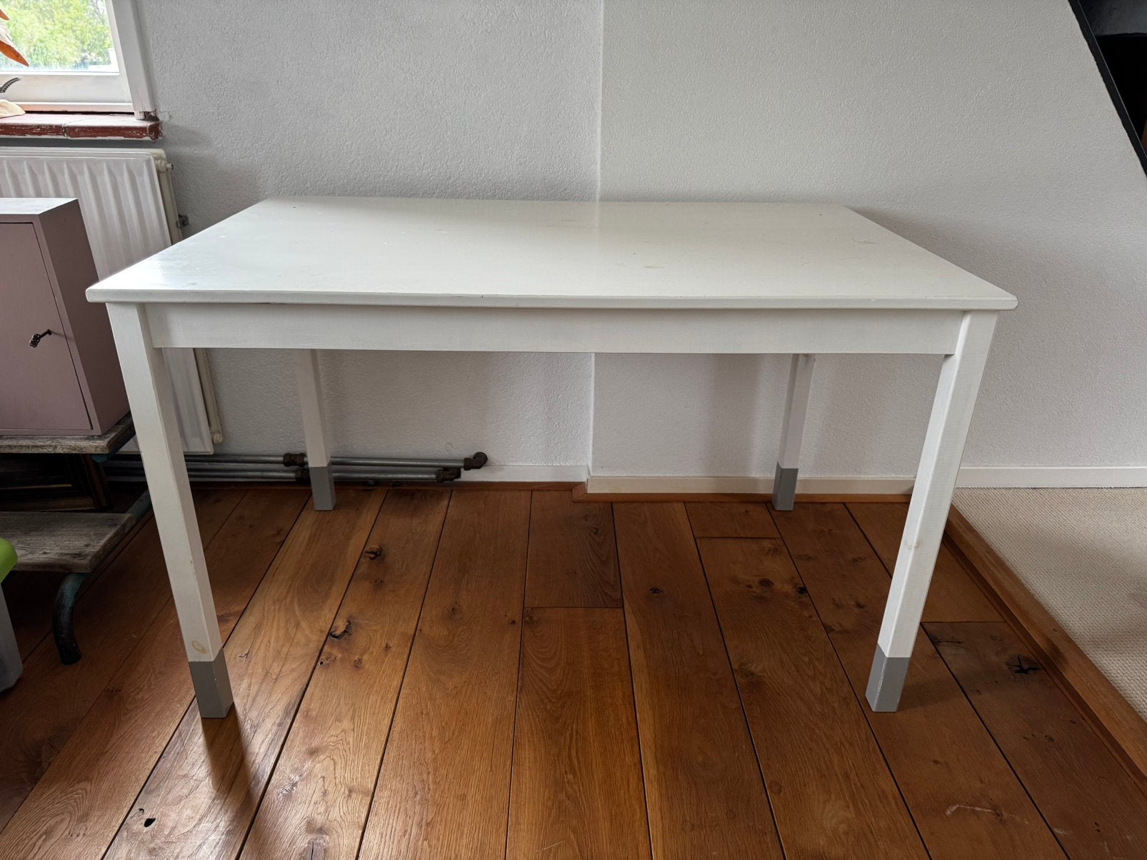 Houten tafel, Ophalen