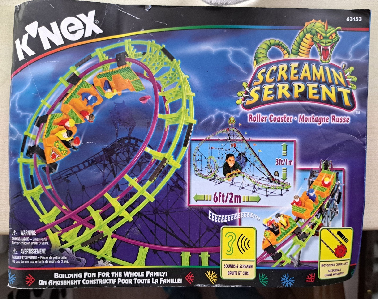 Instructieboekje K'NEX Screamin' Serpent Roller Coaster, Kinderen en Baby's, Ophalen of Verzenden, Zo goed als nieuw, K'nex