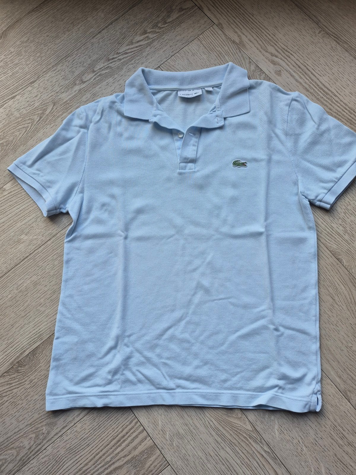 Lacoste Polo Shirt Lichtblauw Maat M, Lacoste, Ophalen of Verzenden, Zo goed als nieuw, Maat 48/50 (M)
