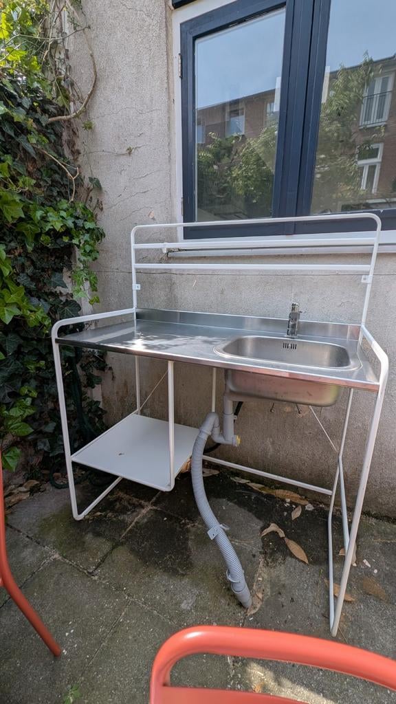 IKEA SUNNERSTA Kitchenette - noodkeuken, bouwkeuken, Ophalen, IKEA, Metaal, Wit