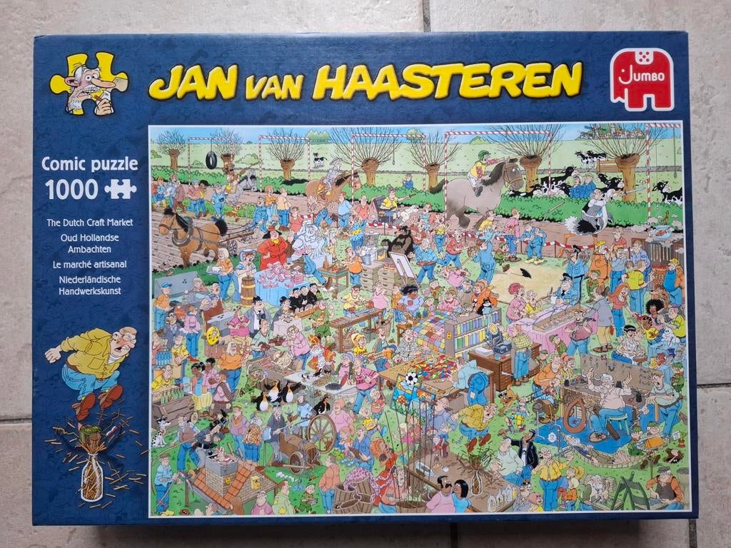 Van haasteren puzzel 999 stukjes, Oud Hollandse ambachten, Ophalen of Verzenden, 500 t/m 1500 stukjes, Gebruikt, Legpuzzel