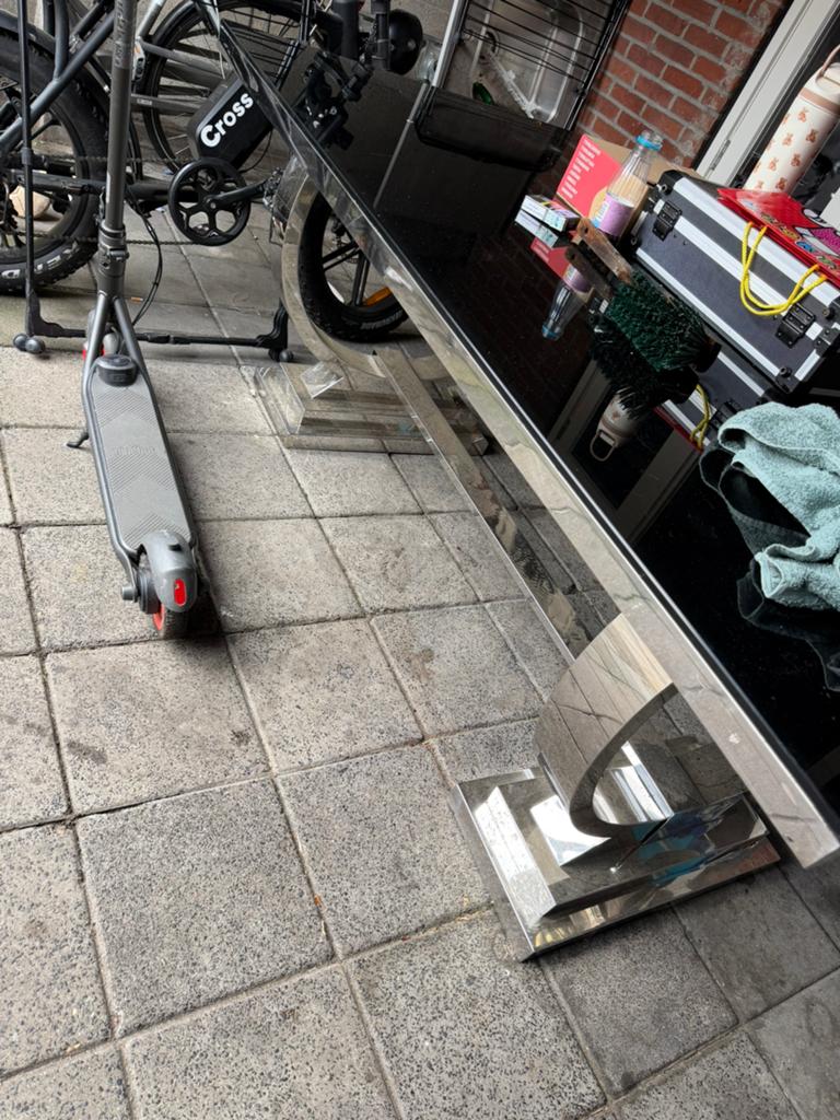 Eettafel tafel gratis, Huis en Inrichting, Ophalen, Gebruikt, Rechthoekig, 50 tot 100 cm