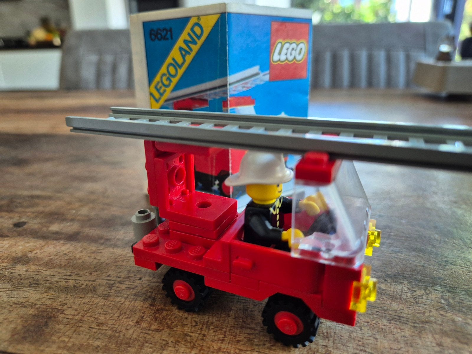 LEGO 6621 Brandweerwagen met handleiding, Lego, Ophalen of Verzenden, Inclusief instructies, Complete set