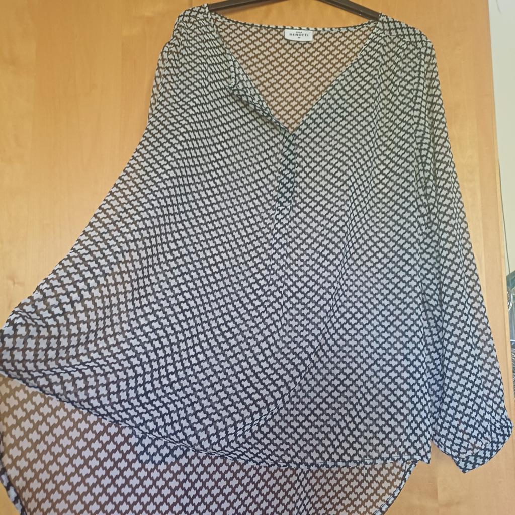 Gina Benotti blouse maat 46 met patroon, Kleding | Dames, Zwart, Maat 46/48 (XL) of groter, Nieuw, Ophalen of Verzenden
