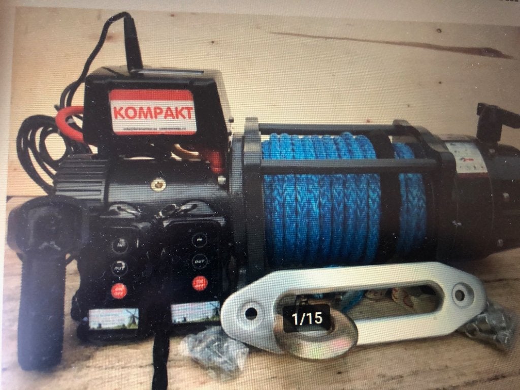 Elektrische lier 12 volt 9 Ton 26m 12mm kabel KOMPAKT runva, Auto diversen, Nieuw, RUNVA, Ophalen of Verzenden, Info@lierenwinkel.eu
