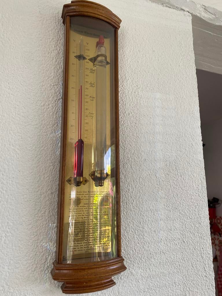 Stormglas Barometer, Audio, Tv en Foto, Weerstations en Barometers, Ophalen of Verzenden, Zo goed als nieuw