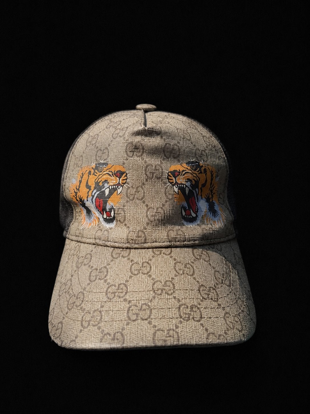 Gucci pet met tijgerprint - Zo goed als nieuw, Kleding | Heren, Hoeden en Petten, Ophalen of Verzenden, Zo goed als nieuw, One size fits all