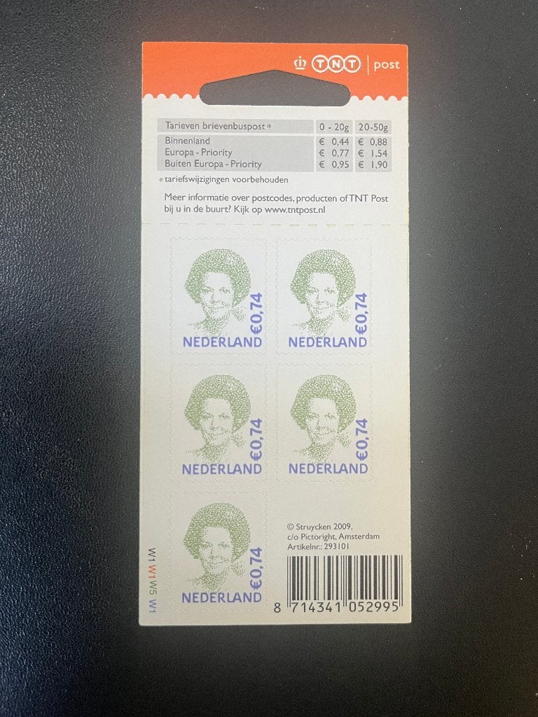 NVPH Vbaa2620, TNT 0,74 euro met kleerhanger hangoog, Postzegels en Munten, Verzenden, Na 1940, Postfris