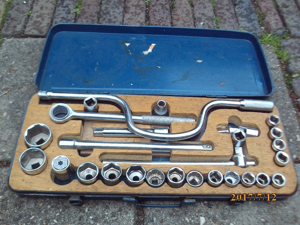 dopsleutel set handgereedschap 27 delig gaaf chrome vanadium, Doe-het-zelf en Verbouw, Gereedschap | Handgereedschap, Zo goed als nieuw
