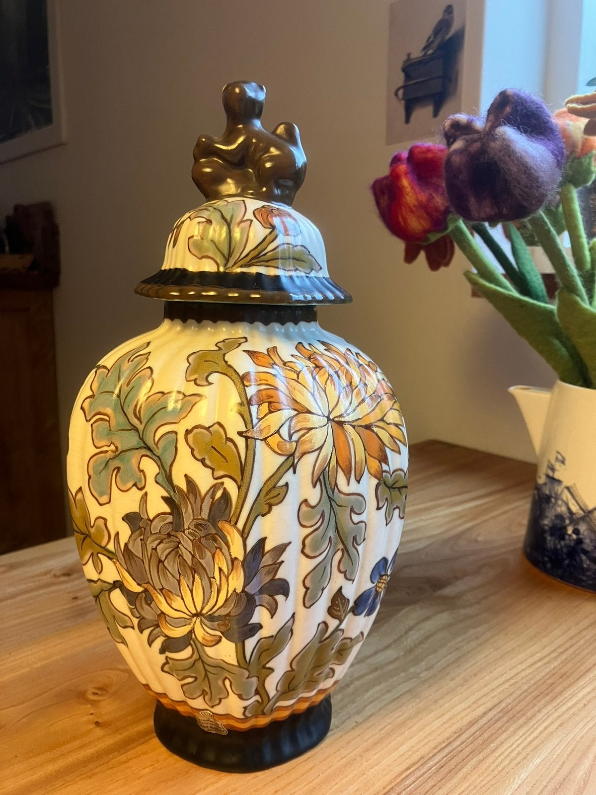 Vaas Chrysantheme Royal van Plazuid Gouda, Ophalen of Verzenden